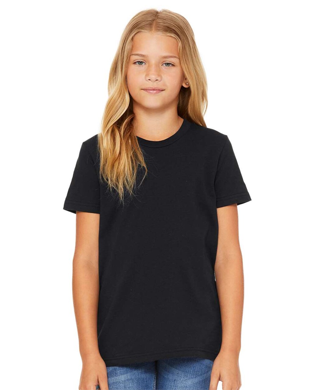6 Pack BELLA+CANVAS® Youth Jersey Tee 3001Y for School, Sports & Custom Printing Unisex Cotton Kids Shirt Bundle